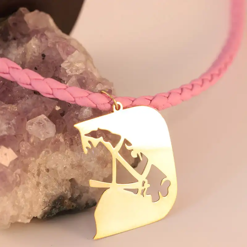 گردنبند طلا 18 عیار زنانه الن نار مدل اسب LN10512