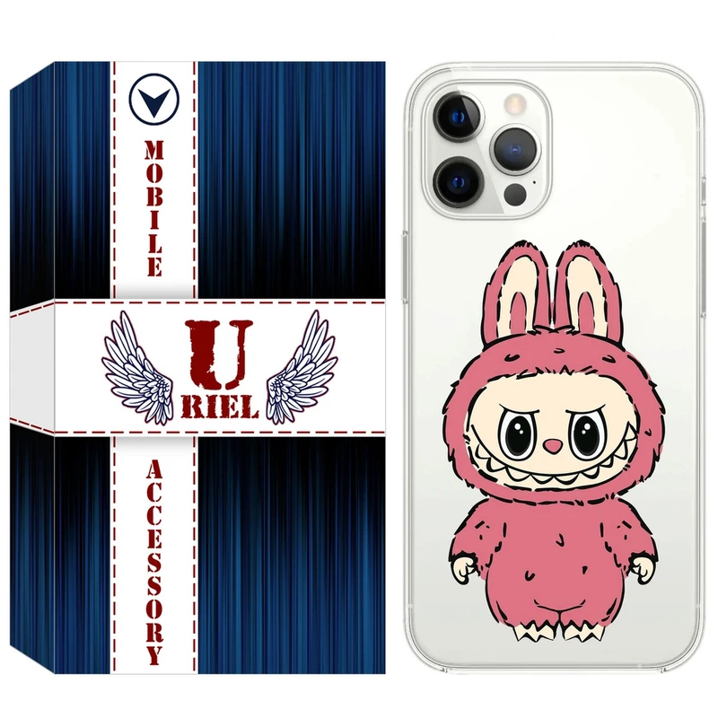 کاور یوریل مدل Clear کد 149 طرح لبوبو Labubu مناسب برای گوشی موبایل اپل iPhone 12 Pro