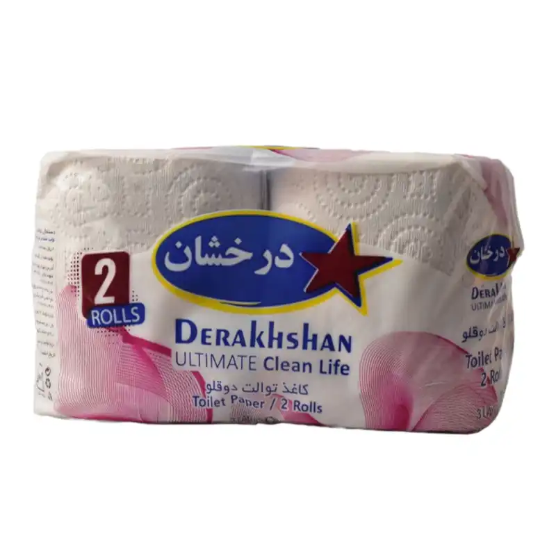 دستمال توالت مدل درخشان مجموعه 5 عددی