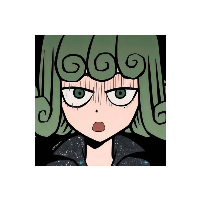 استیکر لپ تاپ و موبایل مدل انیمه طرح مرد تک مشتی تاتسوماکی One Punch Man tatsumaki کد 3856