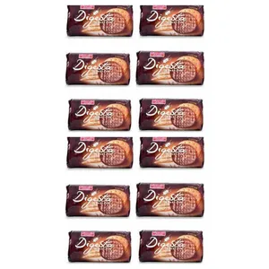 بیسکویت دایجستیو شکلاتی شیرین عسل - 150 گرم بسته 12 عددی