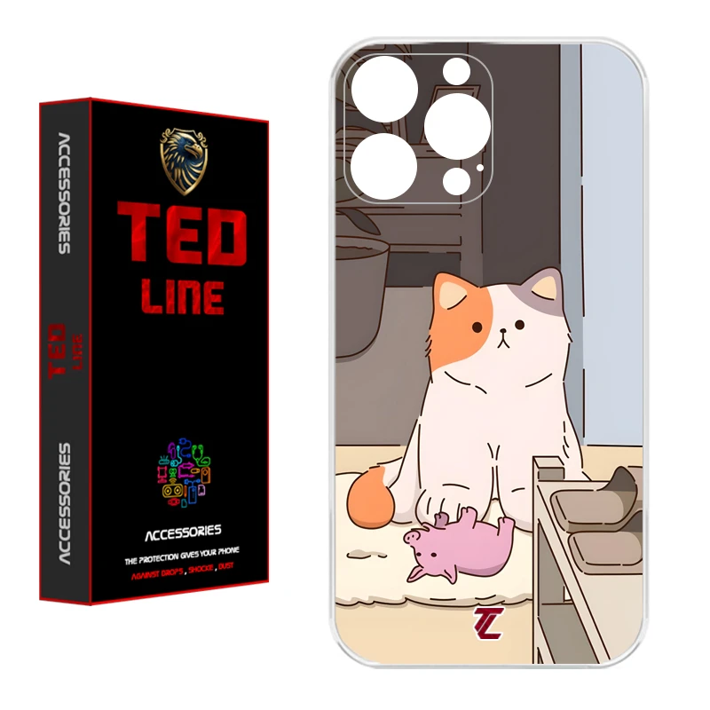 کاور تدلاین طرح گربه کد 1192 مناسب برای گوشی موبایل اپل Iphone 13 Pro Max
