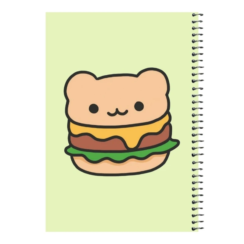 دفتر مشق 80 برگ اس جی مدل همبرگر   