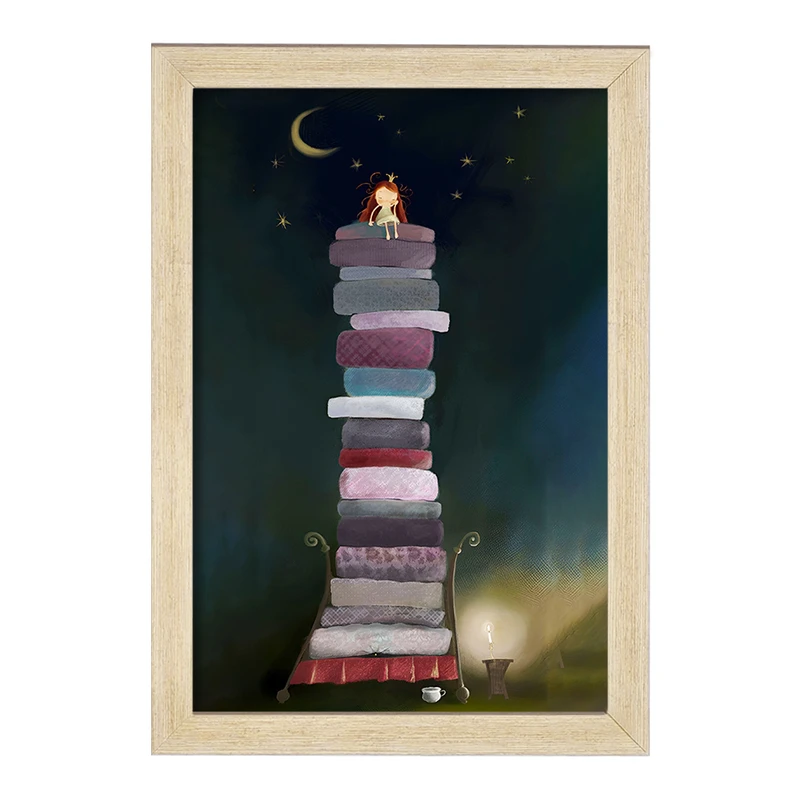 تابلو خندالو مدل دختر و خواب کد F8199