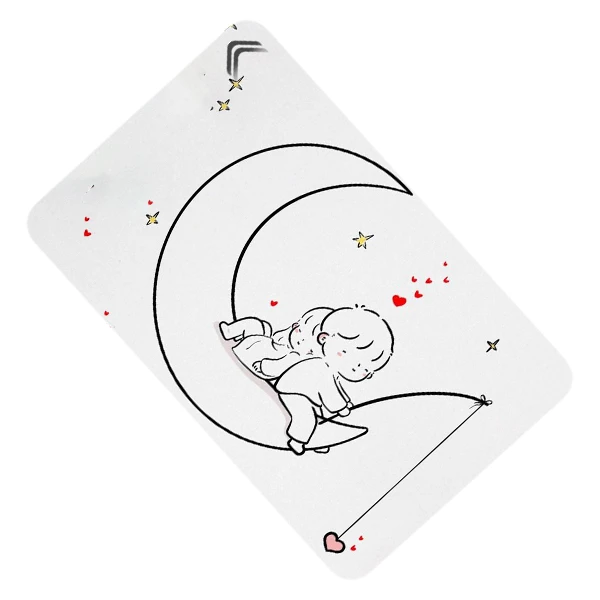 استیکر کارت بانکی طرح عاشقانه فانتزی مدل CAC726-K-G1-179