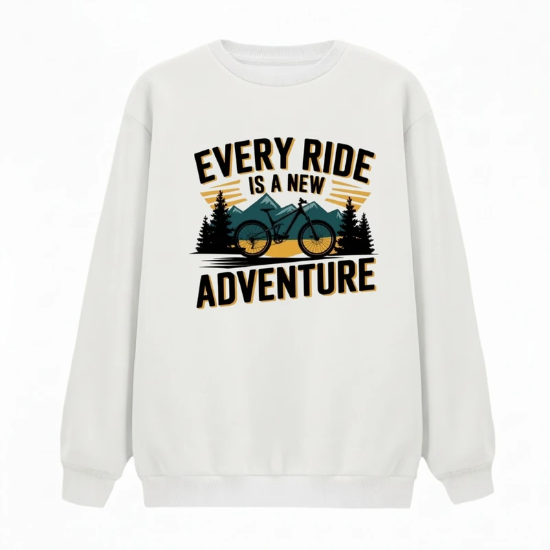 سویشرت زنانه مدل دوچرخه و کوهستان کد v3 