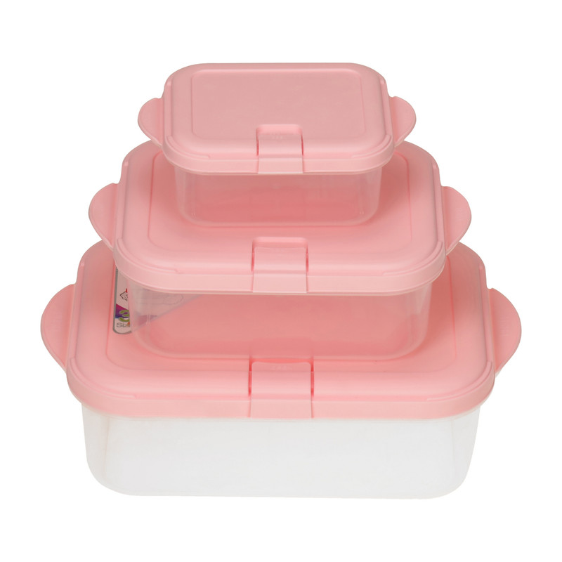 ظرف نگهدارنده ونوس پلاستیک مدل Z31 مجموعه 3 عددی