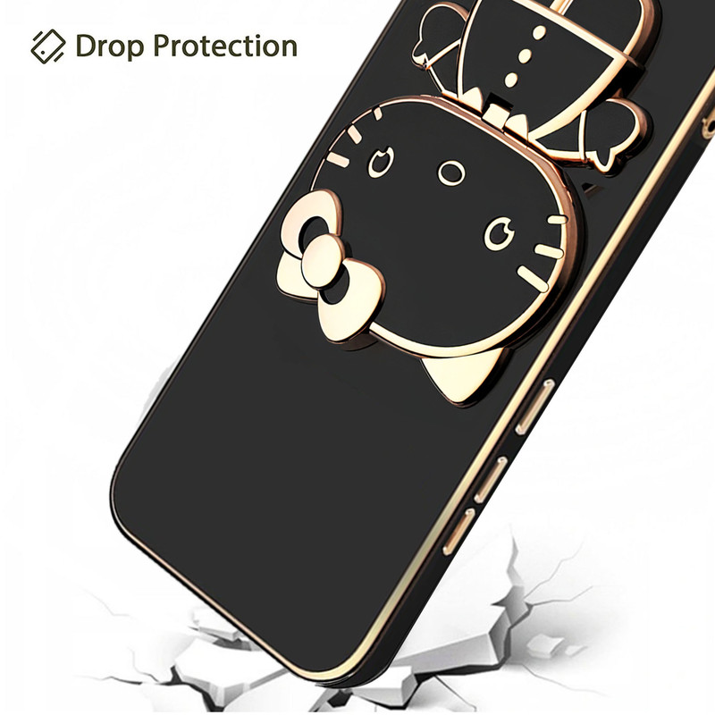 کاور گاردتک اساک مدل Kitty Strap مناسب برای گوشی موبایل اپل iPhone X/ XS به همراه بند