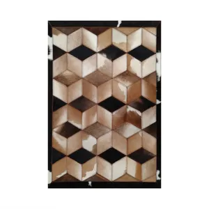 کلاژ فرش پوست و چرم کمالی مدل AD-00399