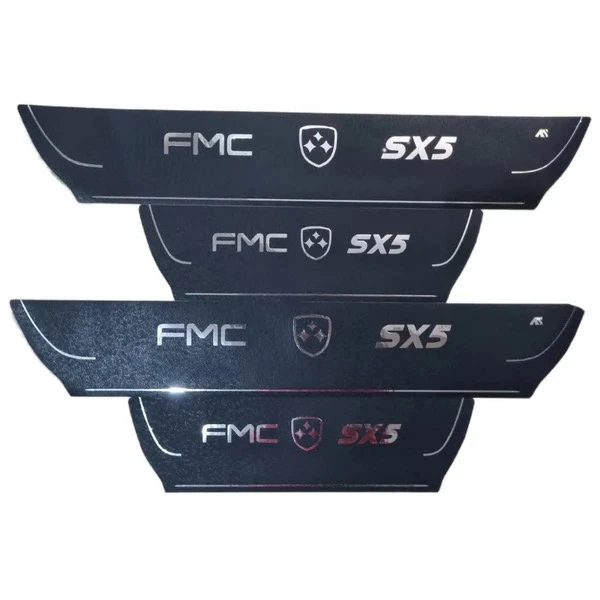 برچسب پارکابی خودرو استیک طرح چرم کد M362 مناسب برای FMC SX5 مجموعه 4 عددی