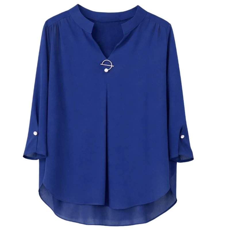 بلوز آستین بلند یقه گرد زنانه مدل T5