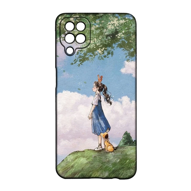 کاور طرح دخترانه کد 244 مناسب برای گوشی موبایل سامسونگ Galaxy A22 4g