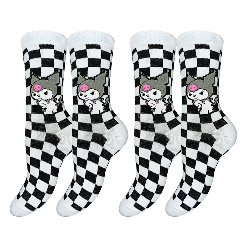 جوراب ساق بلند زنانه مدل کرومی کد 2099  بسته 2 عددی