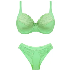 ست شورت و سوتین زنانه پانیذ مدل 9008 رنگ سبز
