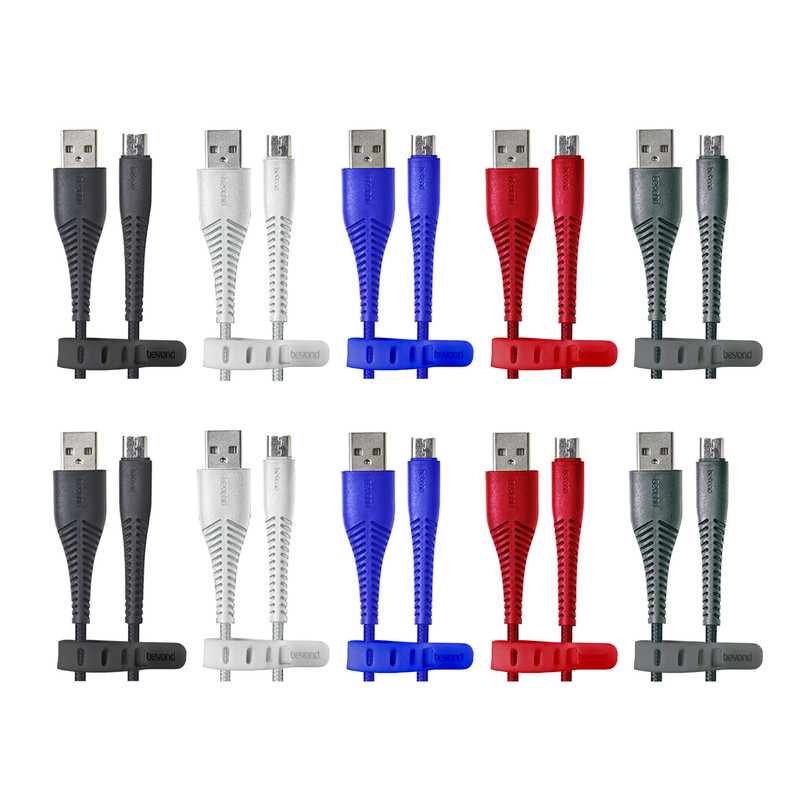 کابل تبدیل USB به MicroUSB بیاند مدل BUM-301 طول 1 متر بسته ده عددی