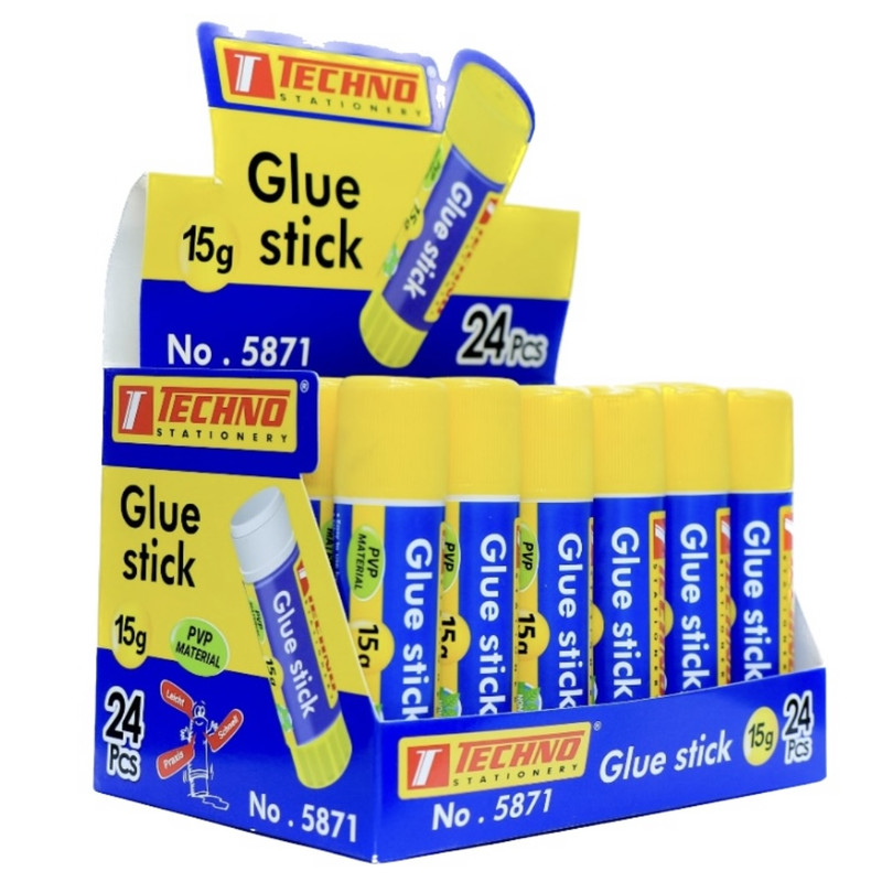 چسب ماتیکی تکنو مدل 5871 بسته 24 عددی
