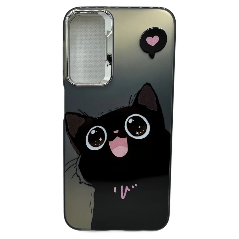 کاور کد 16طرح گربه شاد مناسب برای گوشی موبایل سامسونگ Galaxy A16