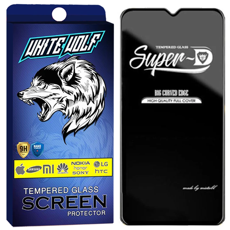 محافظ صفحه نمایش وایت ولف مدل Super D مناسب برای گوشی موبایل شیائومی Note 8