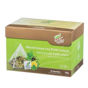 دمنوش گیاهی چای سبز و لیمو مهرگیاه بسته 14 عددی
