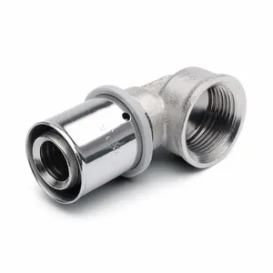 اتصال زانویی مدل چپقی پرسی 3/4×25 بسته 2 عددی