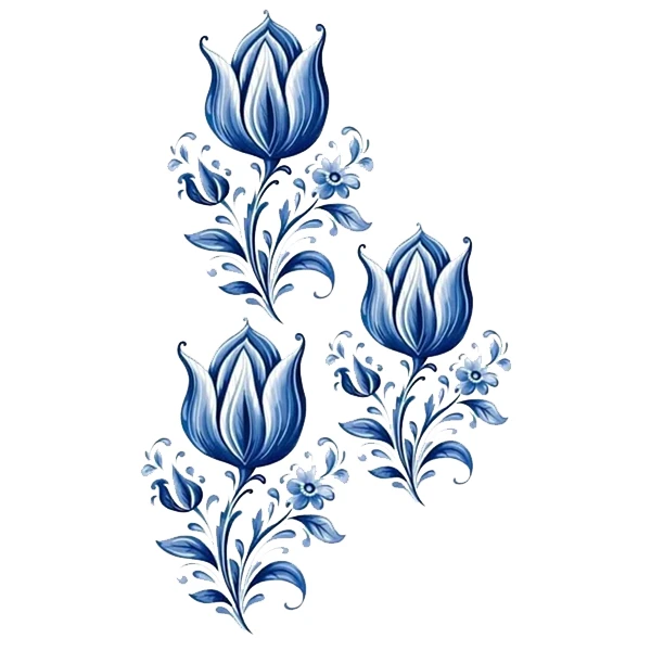 استیکر پارچه و لباس پاد آفرین طرح گل کد 3348