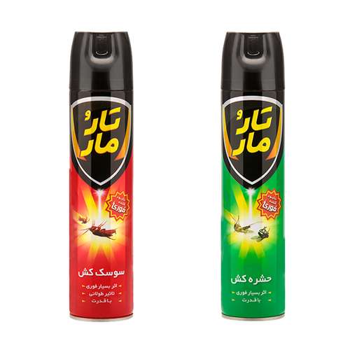حشره کش و سوسک کش  تار و مار مدل Hs-Sg حجم 400 میلی لیتر مجموعه 2 عددی