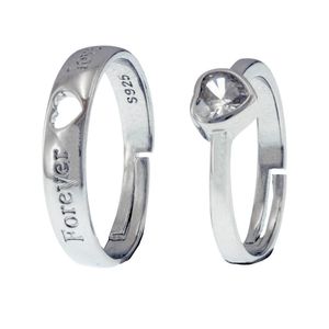 ست انگشتر زنانه و مردانه برانت مدل عشق بی پایان