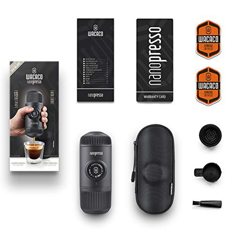 اسپرسوساز سفری واکاکو مدل Nanopresso  به همراه کیف حمل