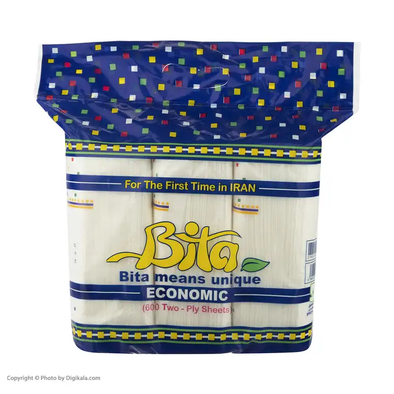 دستمال کاغذی 200 برگ بی تا مدل Economic بسته 3 عددی