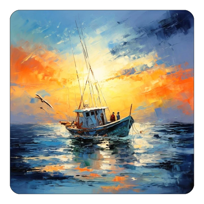 مگنت کاکتی طرح نقاشی رنگ روغن مدل mp70937