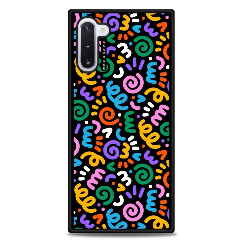 کاور آکام مدل AMC-WSGN10-DOODLE13 مناسب برای گوشی موبایل سامسونگ Galaxy Note 10