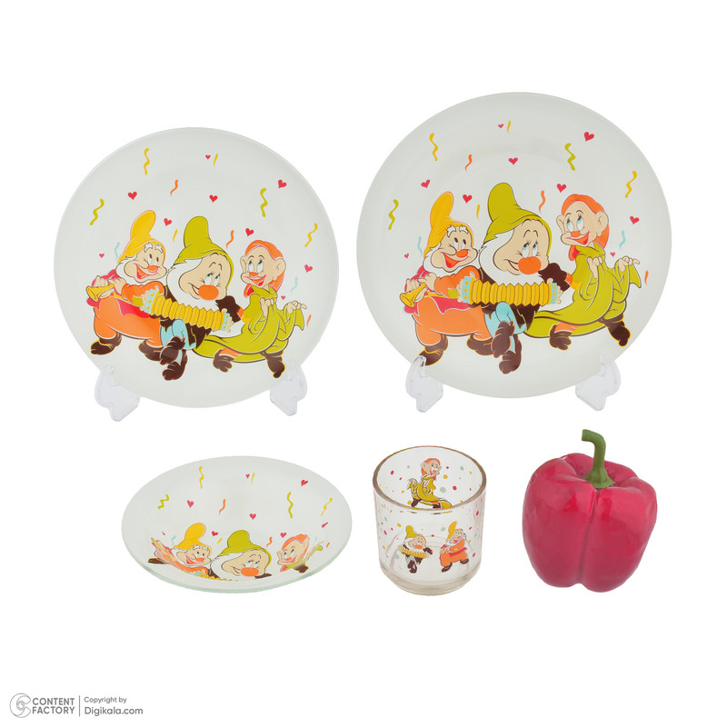 سرویس غذاخوری 5 پارچه یک نفره مدل کارتونی