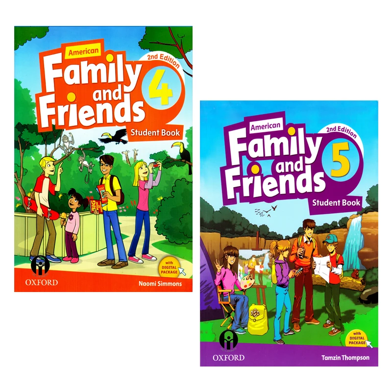 کتاب Family And Friends Second Edition اثر Tamzin Thompson And Naomi Simmons انتشارات الوندپویان جلد 4 و 5