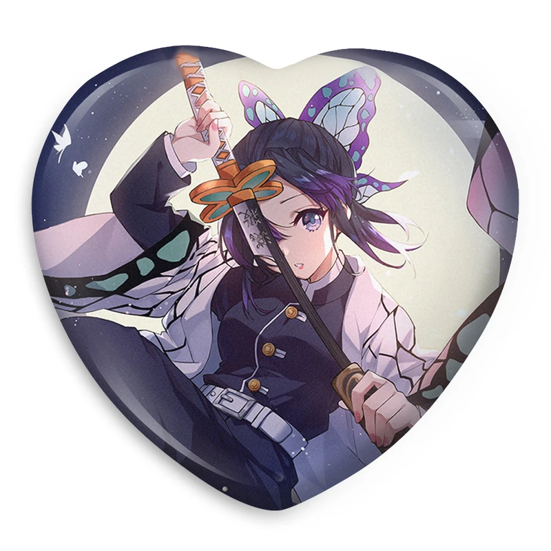 پیکسل خندالو طرح شینوبو کاکوچو انیمه شیطان کش مدل قلبی کد 11472