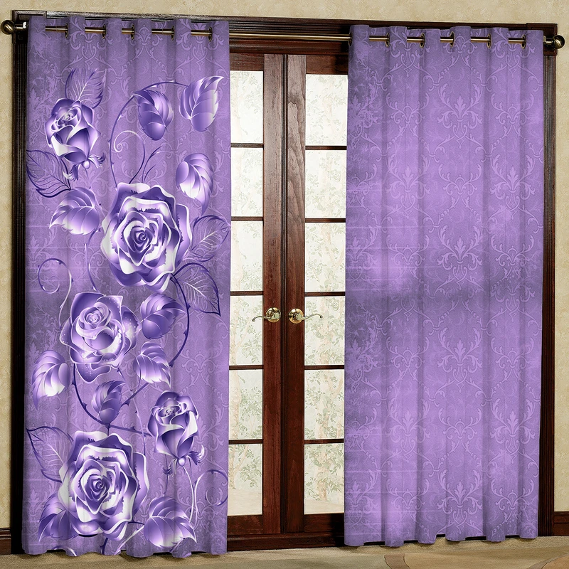 پرده مدل مخمل پانچی کد 1980T2 سایز 200x140 سانتی متر