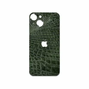 MAHOOT Green-Crocodile-Leather Cover Sticker for Apple iPhone 13