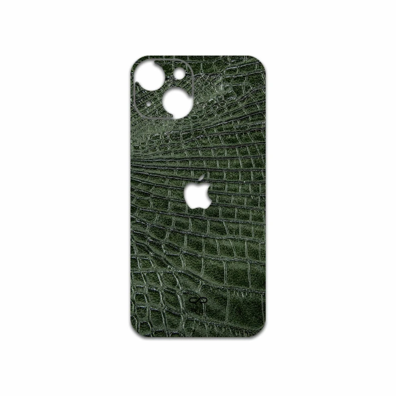 برچسب پوششی ماهوت مدل Green-Crocodile-Leather مناسب برای گوشی موبایل اپل iPhone 13