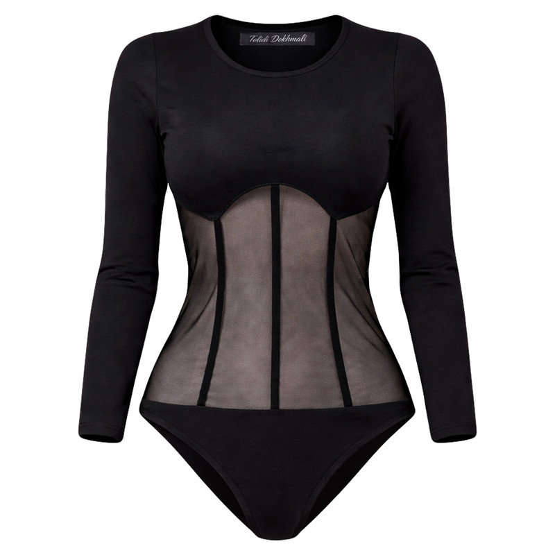 بادی آستین بلند زنانه مدل سلین کد 01