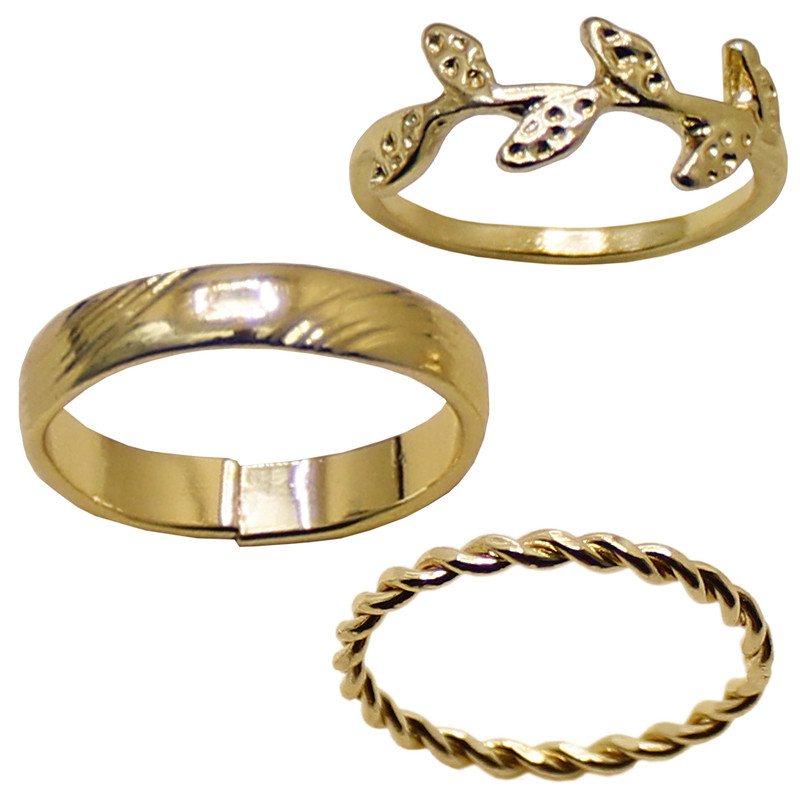 بند انگشتی زنانه کد 1353 مجموعه 3 عددی بند انگشتی زنانه کد 1353 مجموعه 3 عددی