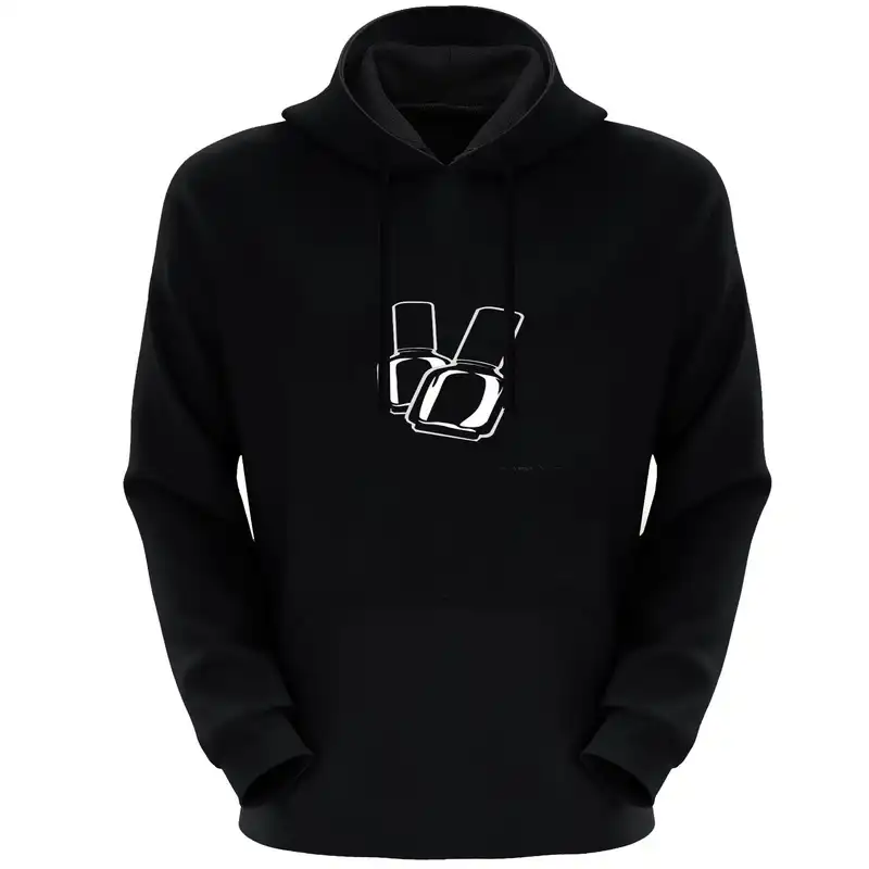 هودی زنانه مدل لاک E118 رنگ مشکی