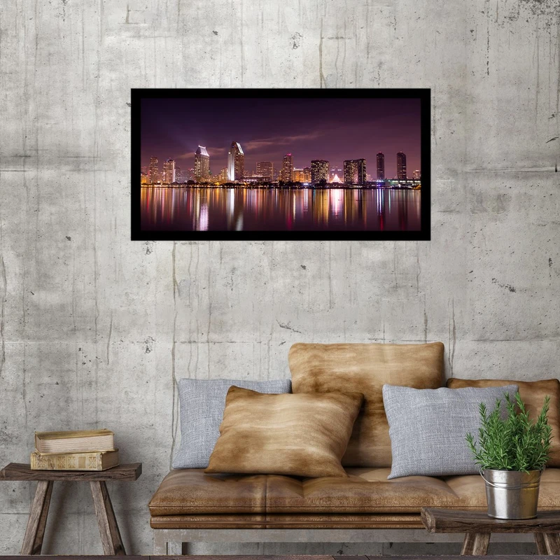 تابلو بکلیت طرح منظره شهر هنگ کنگ مدل B-S2916