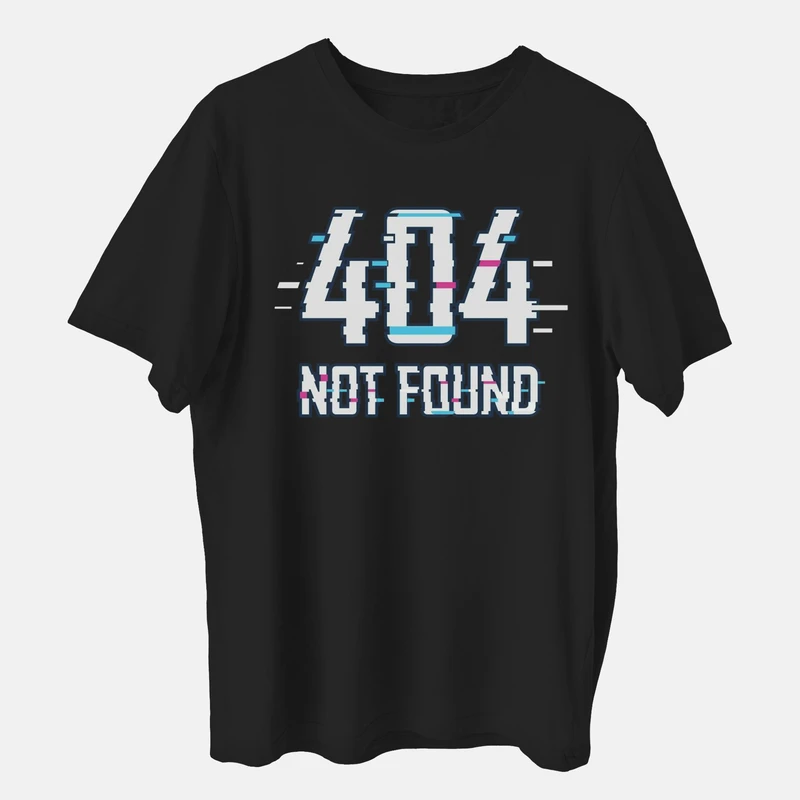 تی شرت آستین کوتاه مردانه مدل ارور 404 گوگل کد mo245