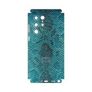 MAHOOT Blue Snake Skin-FullSkin Cover Sticker for Samsung Galaxy S22 Ultra 5G