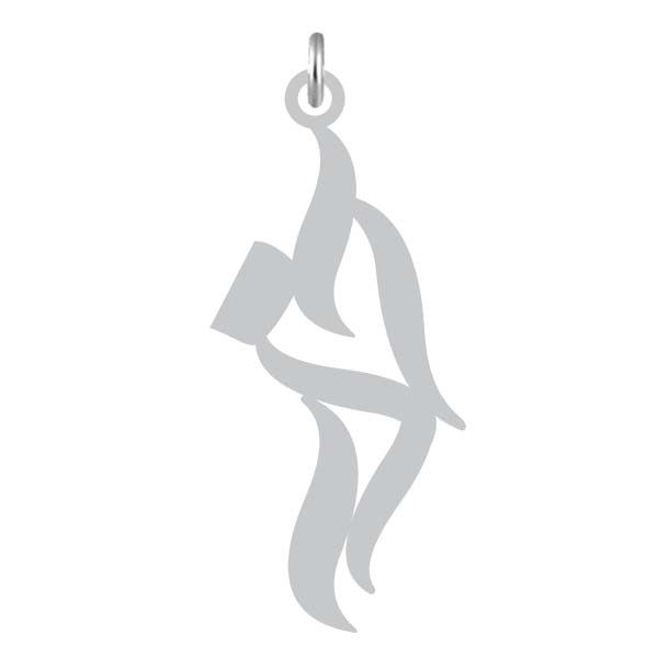 آویز گردنبند نقره کرابو طرح آذر مدل Kn2-1191