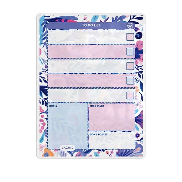 تخته وایت برد لاژید مدل پلنر کد TO-DO-LIST سایز 20*30 سانتی متر