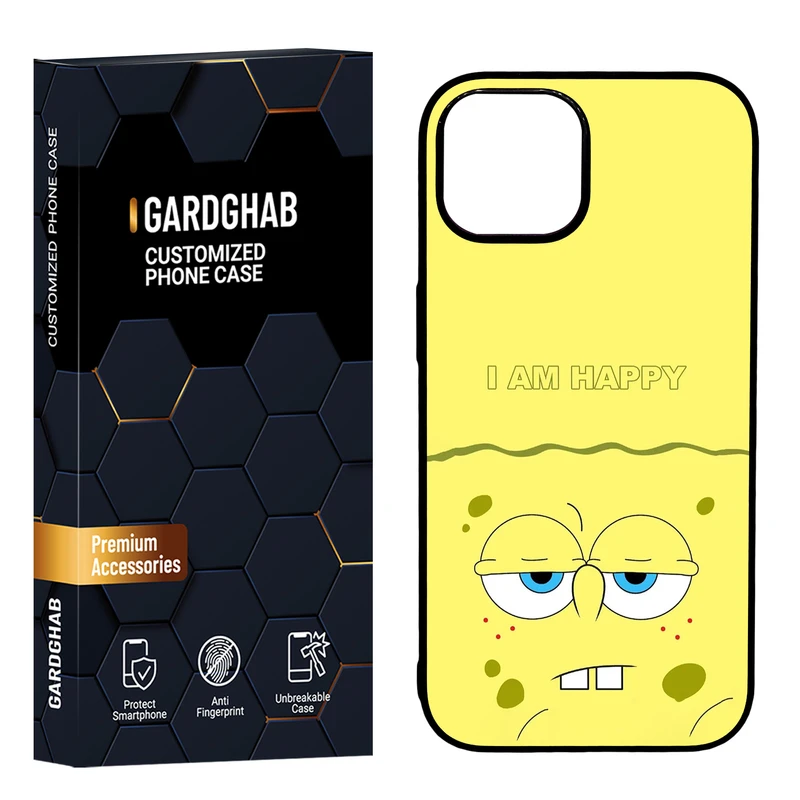 کاور گارد قاب مدل دور ژله ای پشت گلس فانتزی مناسب برای گوشی موبایل اپل iPhone 15 