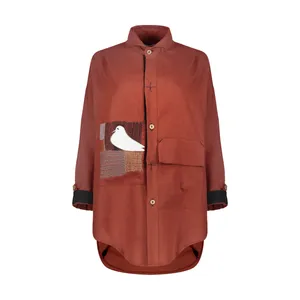 تونیک زنانه کلوتو مدل BIRD SHIRT BRZ