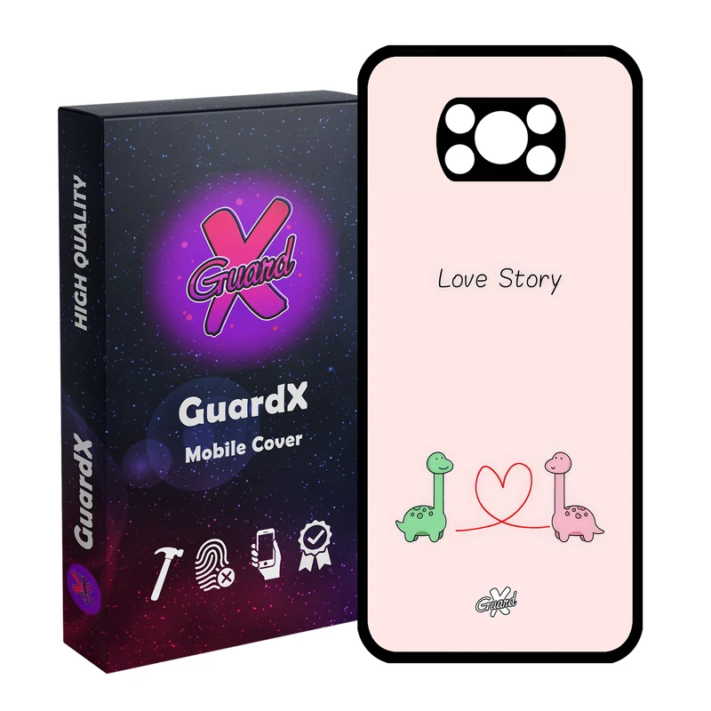 کاور گارد ایکس طرح Love مدل Glass10654 مناسب برای گوشی موبایل شیائومی Poco X3 NFC/Poco X3/Poco X3 Pro