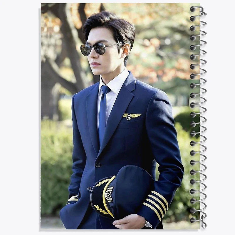 دفتر ژورنال نویسی 50 برگ خندالو مدل نقطه ای طرح لی مین هو Lee min ho کد 12365