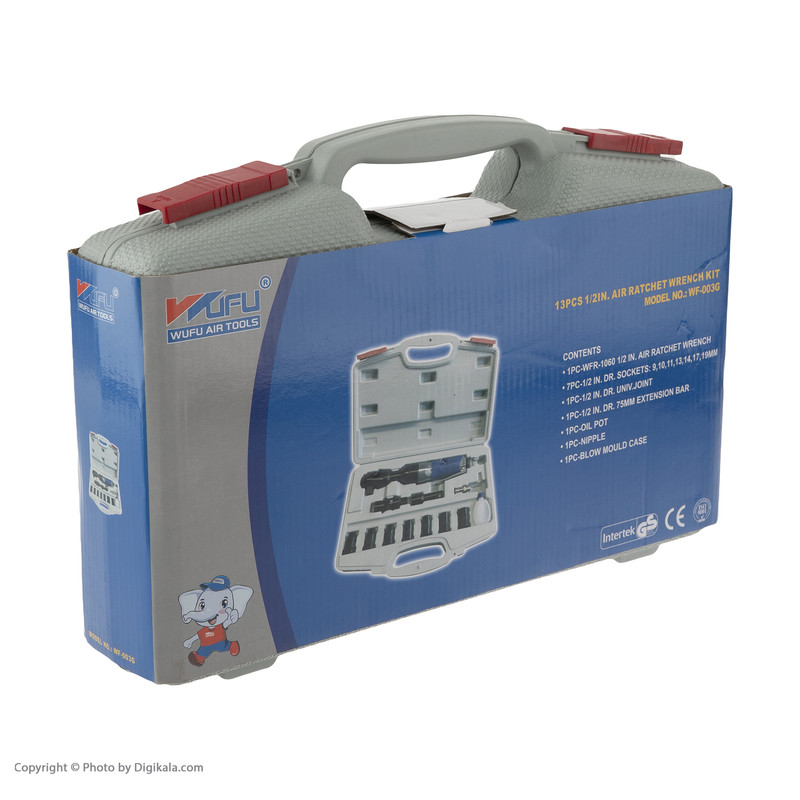 مجموعه 13 عددی آچار جغجغه ای بادی ووفو مدل WF-003G مجموعه 13 عددی آچار جغجغه ای بادی ووفو مدل WF-003G